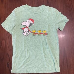 Green Snoopy Kids T-Shirt